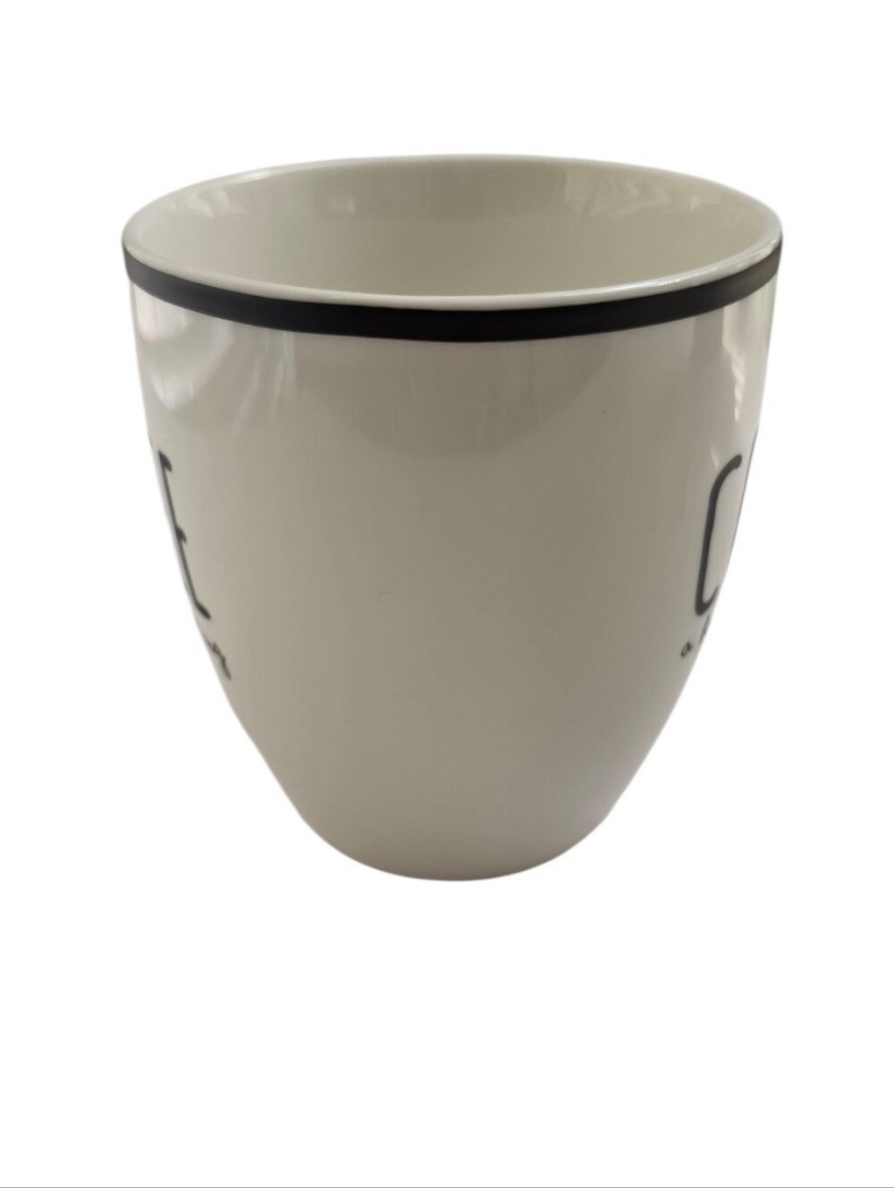 Home Basics Coffee A Hug in a Mug Black White Ceramic Coffee Mug - Picture 3 of 7